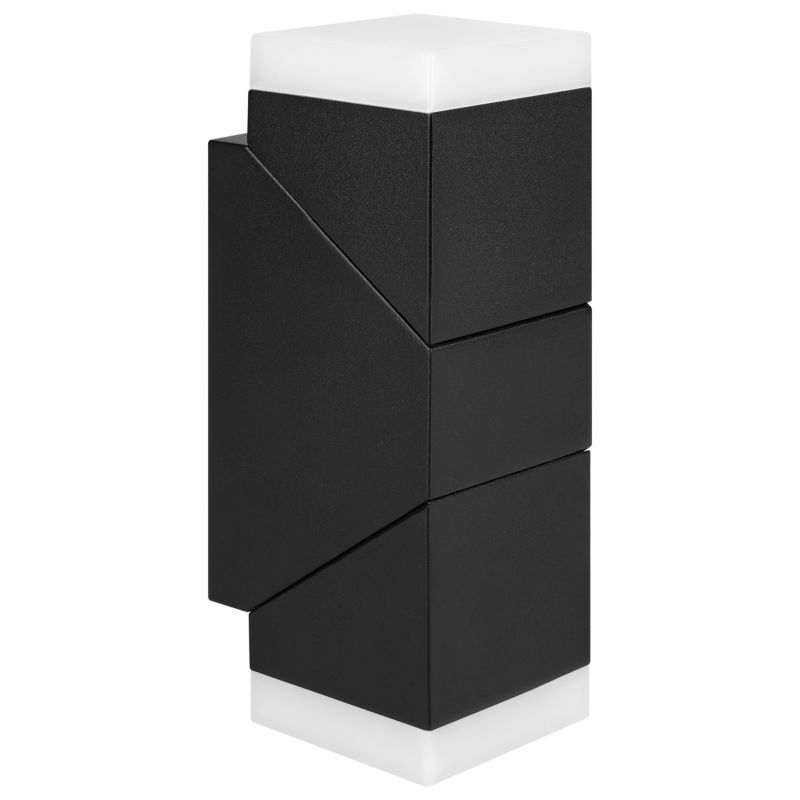 Kinkiet elewacyjny zewnętrzny LED MasterLED Twinda Duo 12W IP44 4000K neutralna biel lampa czarna 1 szt.