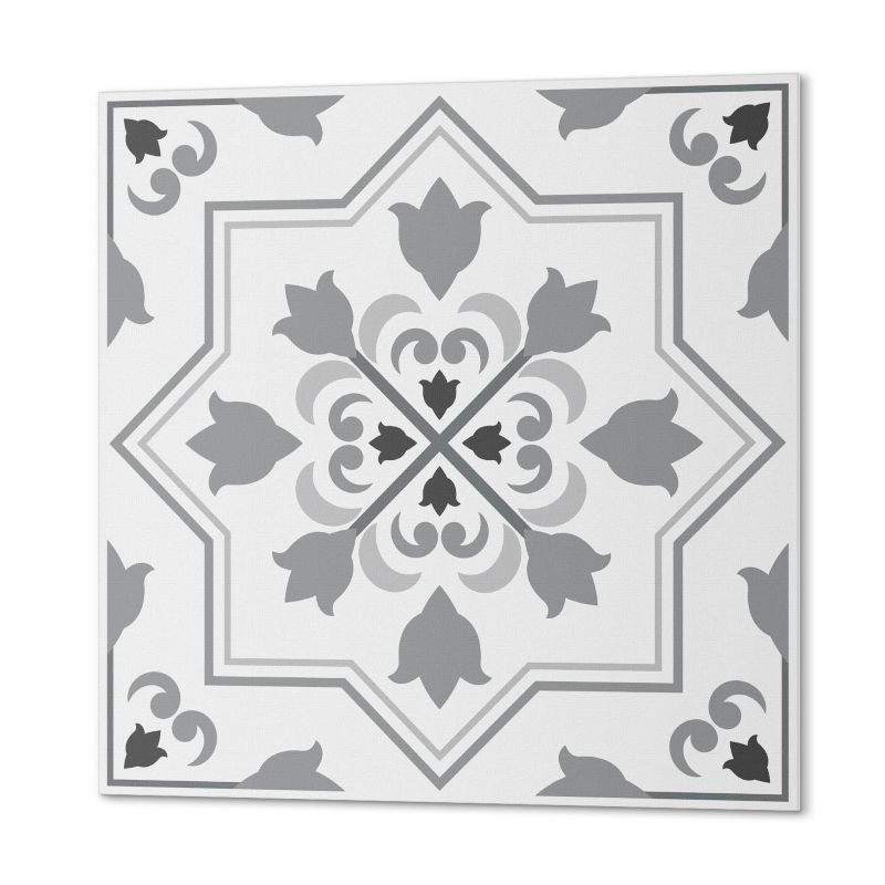 Winylowe Kafelki Samoprzylepne ArtPrintCave 50x50 cm Wzór z kwiatowymi motywami 4 szt.