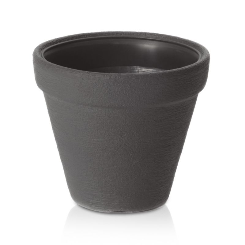 Doniczka EDANTI Ogrodowa 45 cm Efekt Cegły Okrągła Na Taras Do Domu Antracytowa 1 szt.