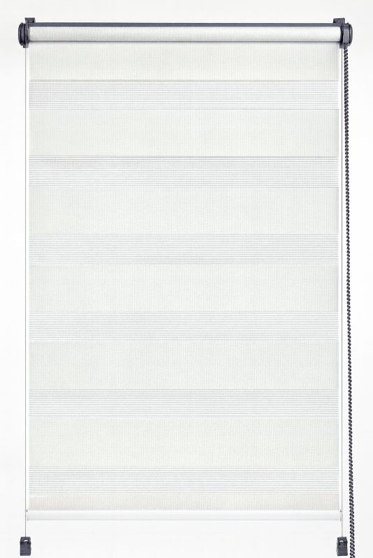 Roleta Dzień i Noc DECORI 40X150 1200 biała, profil Antracyt, 1 szt