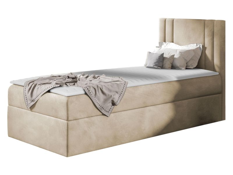 Łóżko kontynentalne MIRJAN 24 Carmen Mini 80x200, Strona: Prawa beżowy 1 szt.