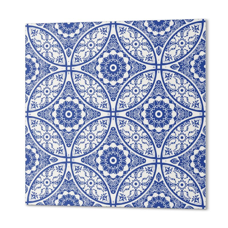 Winylowe Kafelki Samoprzylepne ArtPrintCave 20x20 cm Wzór kwiatowych motywów 20 szt.