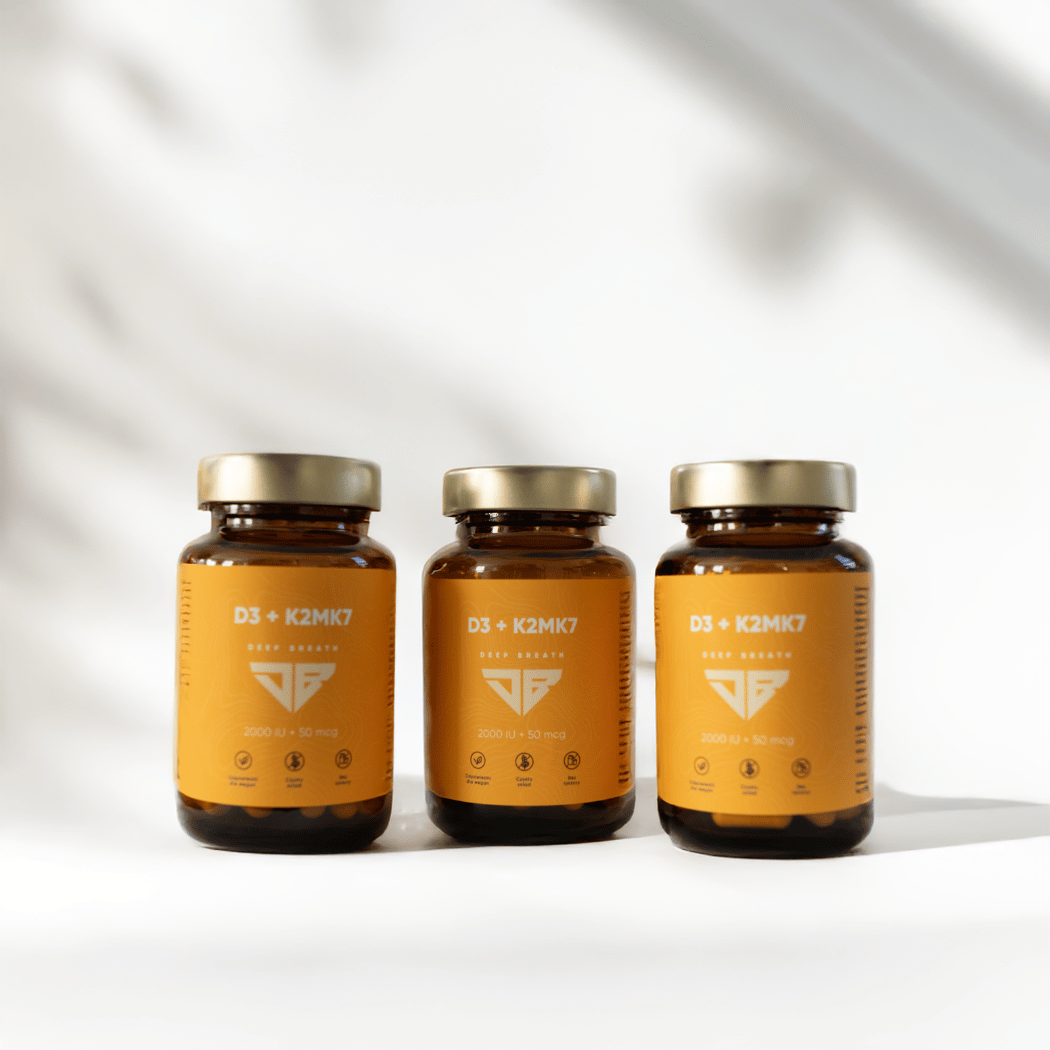 Zestaw - Witamina D3 + K2 - Deep Breath