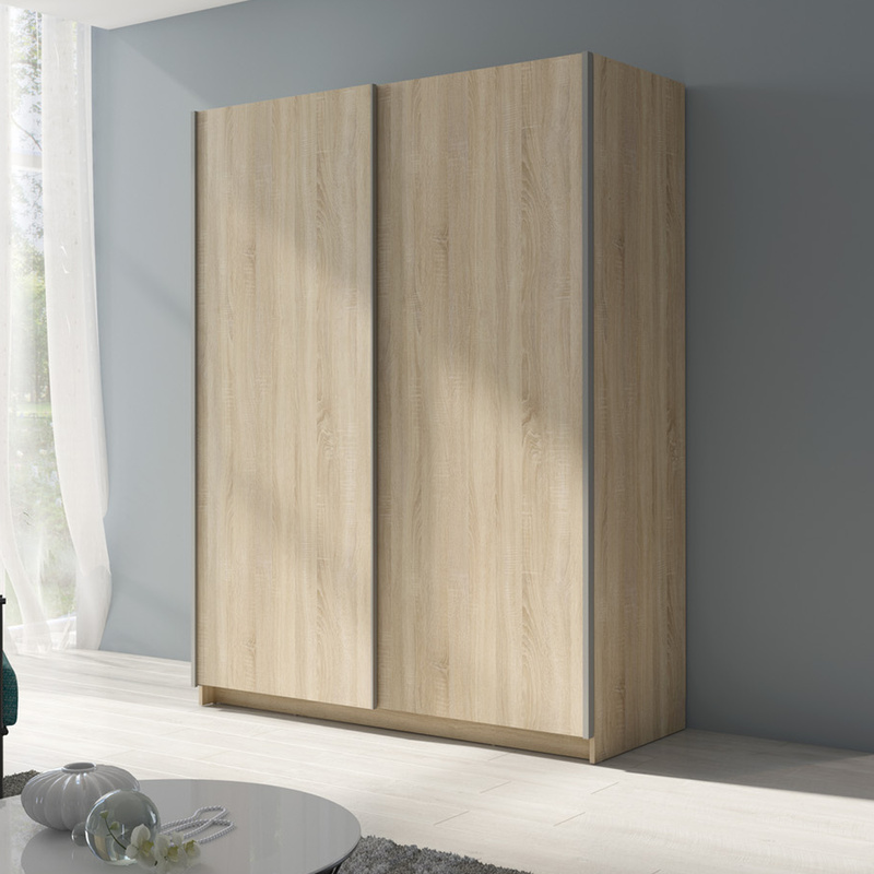 Szafa przesuwna GRANDI 180 cm do sypialni dąb sonoma