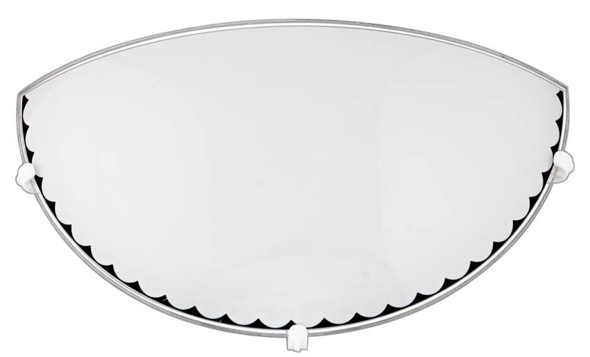 Biały plafon sufitowy 1-punktowy do salonu Fold E27