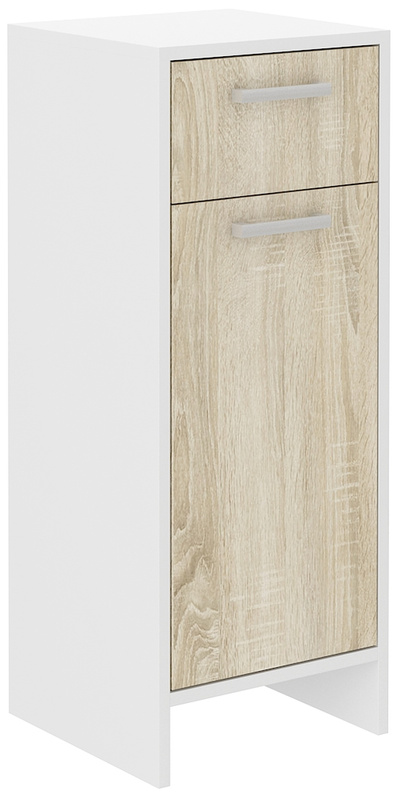 Szafka łazienkowa z drzwiami i szufladą 34 cm MORENA dąb sonoma