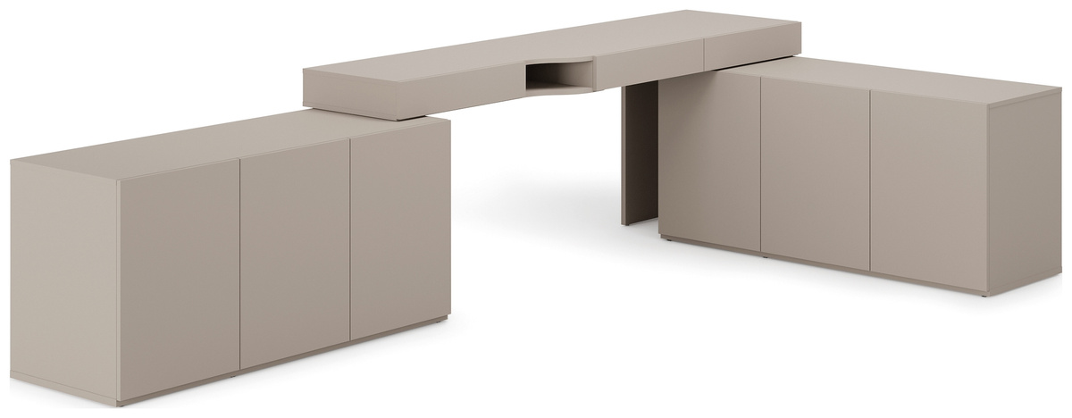 Komplet mebli WOOW do pokoju młodzieżowego biurko prawe dwie komody