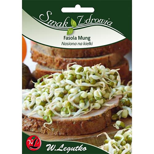 1 szt, Nasiona na kiełki - fasola Mung - Nasiona: Ilość w opakowaniu: 40 g