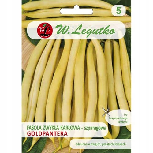 1 szt, Fasola szparagowa Goldpantera - Nasiona: Ilość w opakowaniu: 40 g