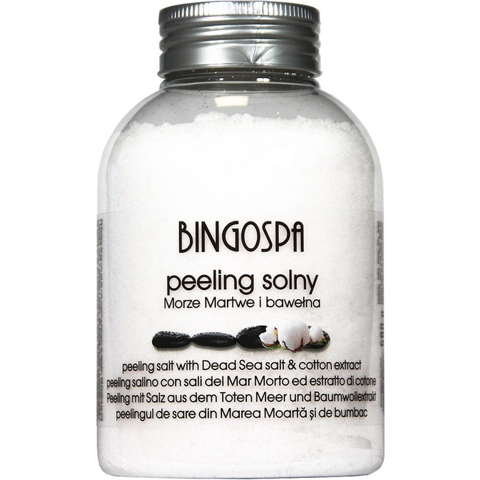 Bingo Spa Peeling solny z solą z Morza Martwego i ekstraktem z bawełny, 580 g