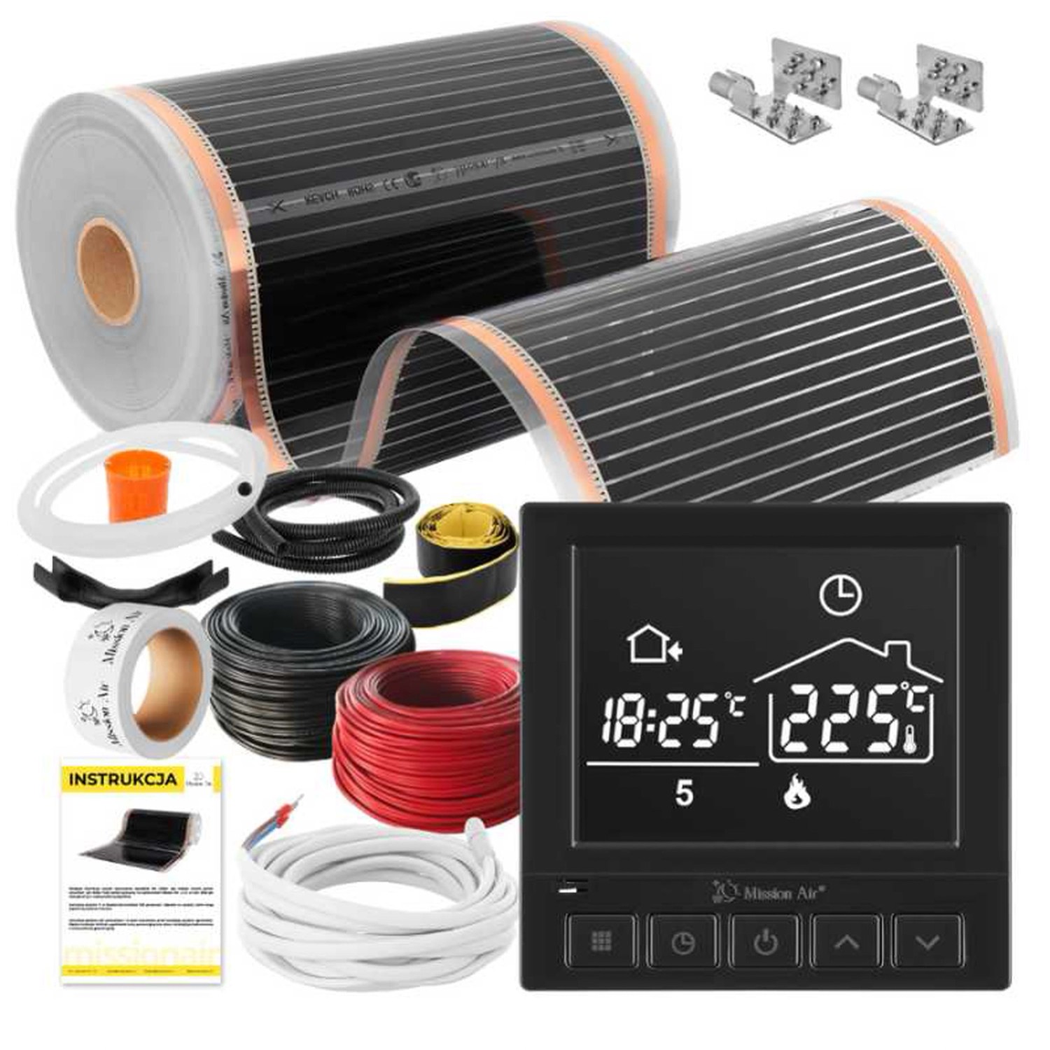 Mission Air Zestaw na podczerwień Silver 50cm +Taurus Black 30m2