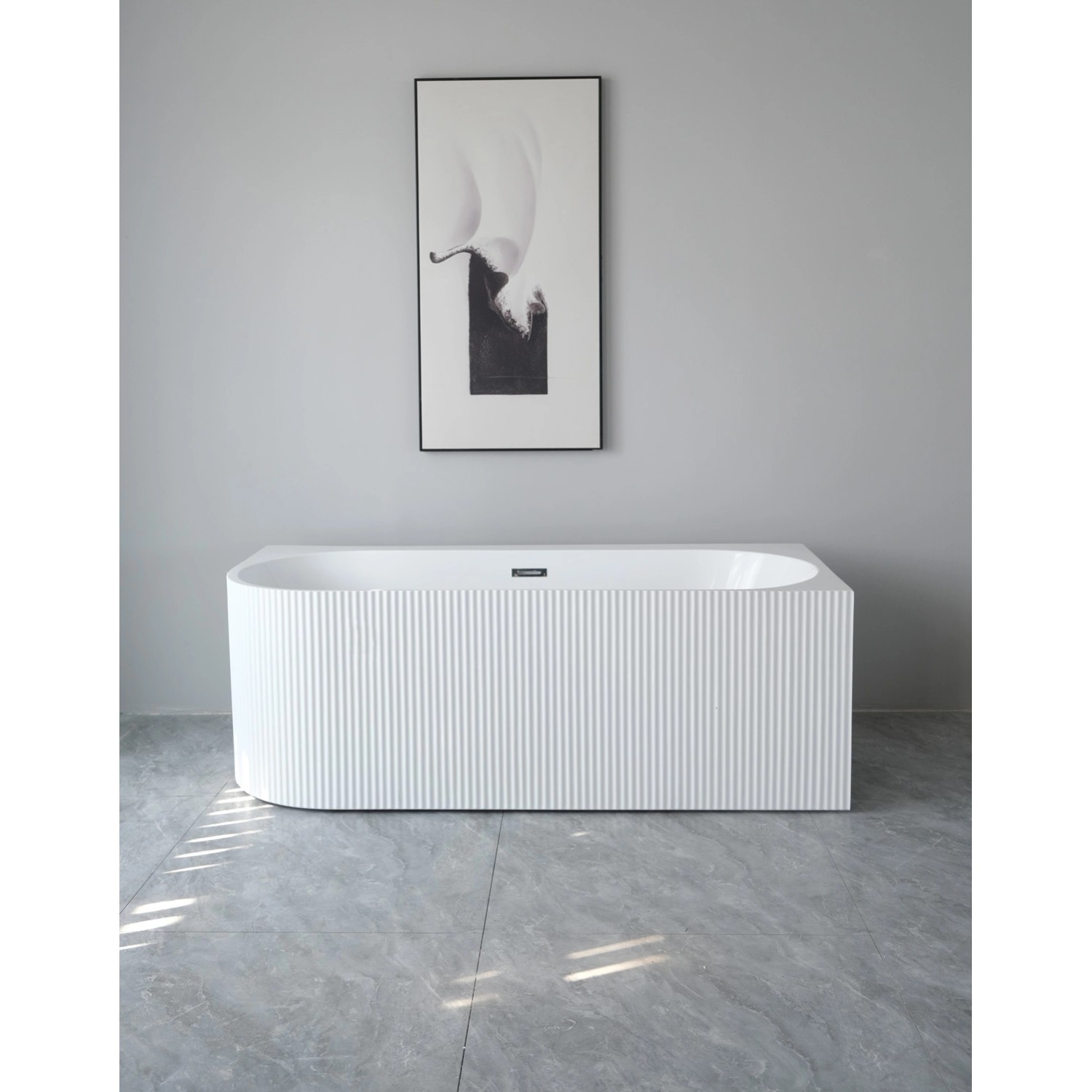 Wanna Pula Prawa Plus 170 wolnostojąca przyścienna biała czarny 170 x 80