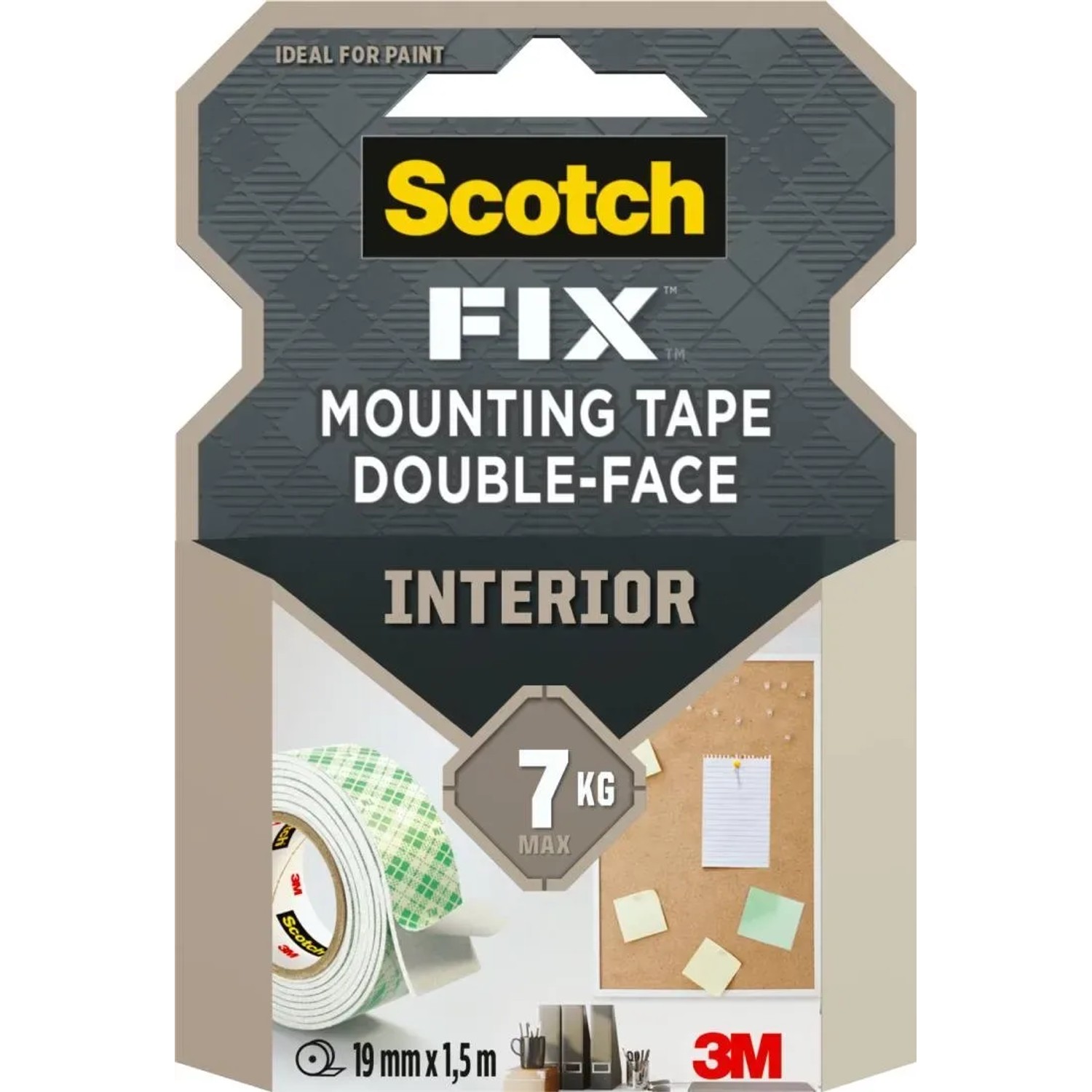 3M Taśma montażowa wewnętrzna Scotch 19 mm x 1,5 m