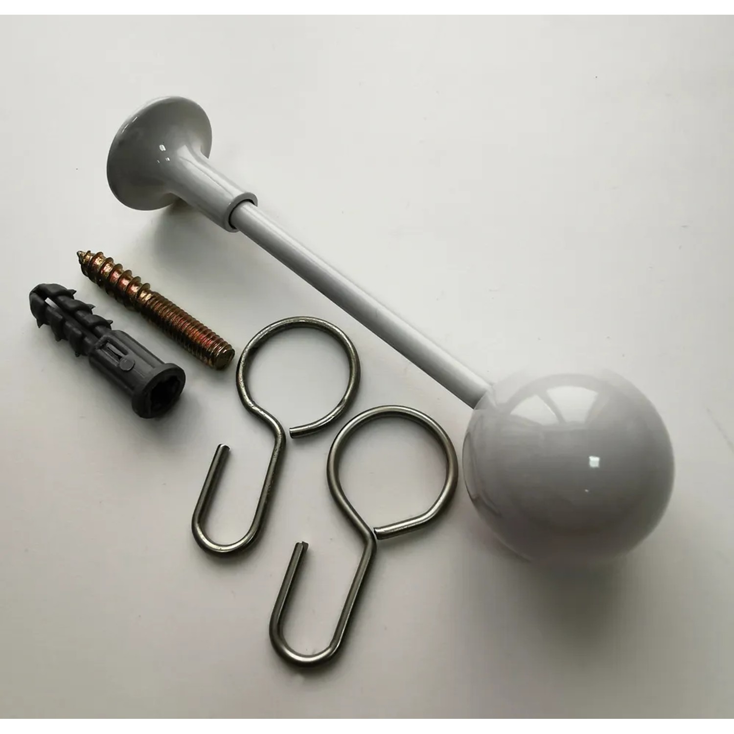 Upinacz ozdobny do karnisza SOHO/ CITY Kulka biały