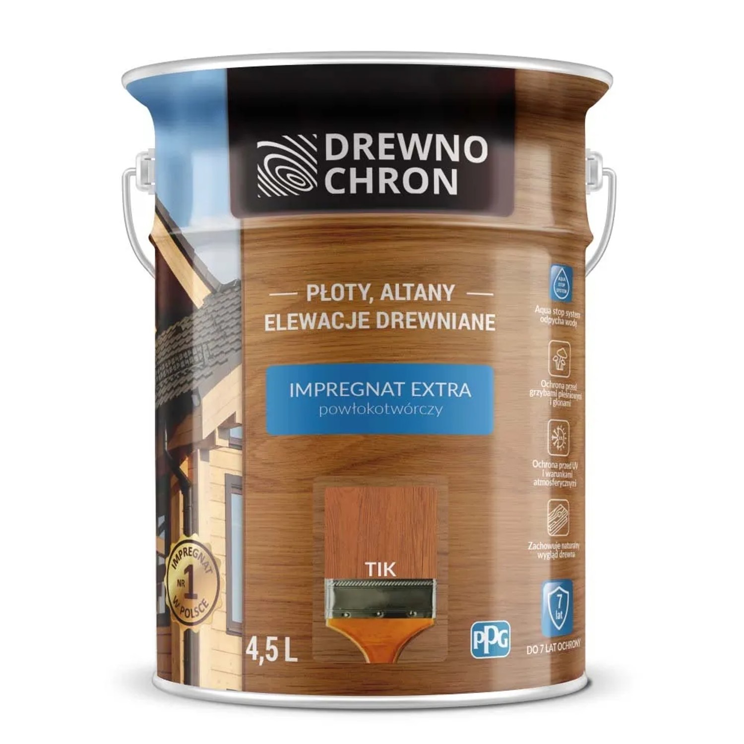 Drewnochron Impregnat Extra powłokotwórczy tik - 4,5L