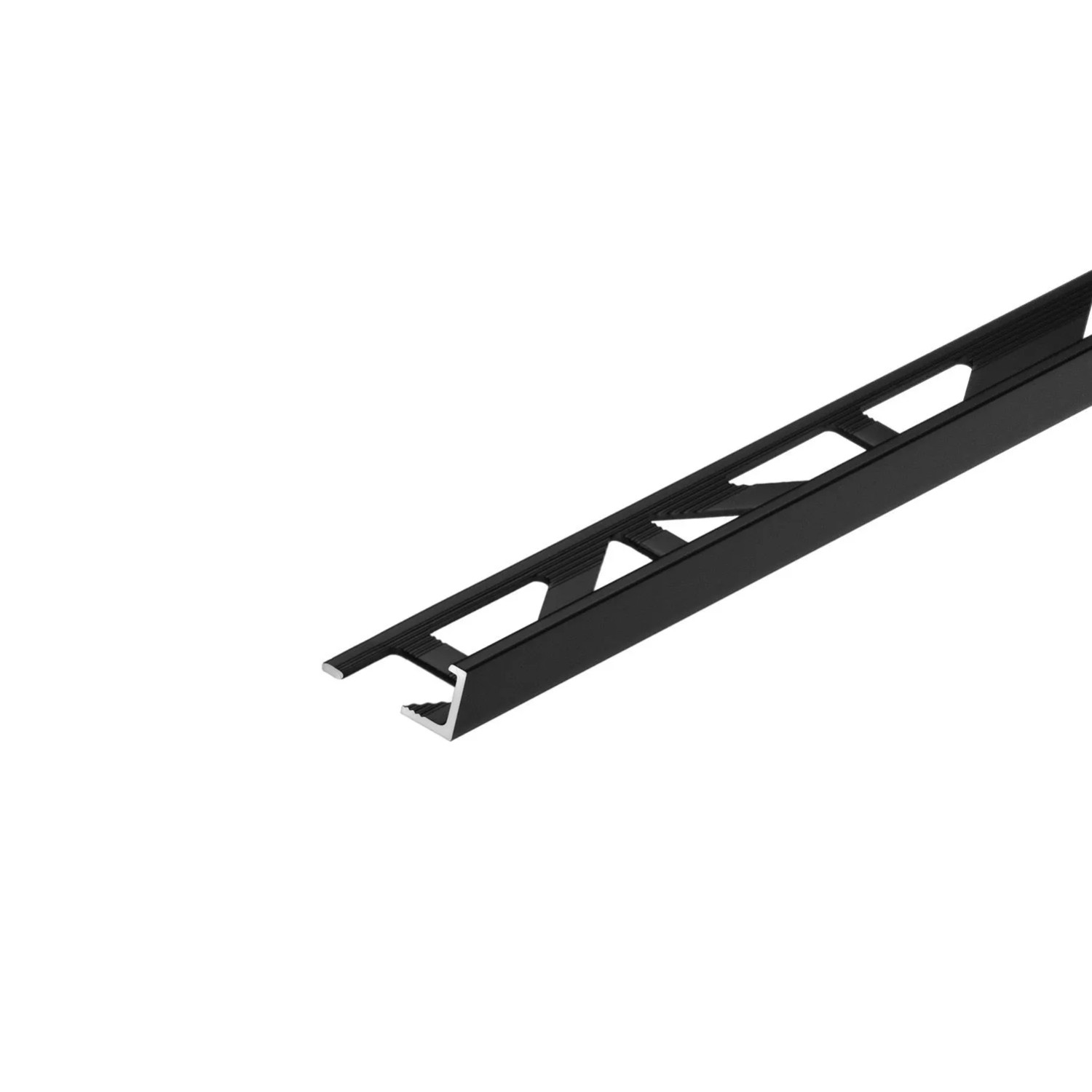 Cezar Profil aluminiowy do glazury czarny 8x1x2500 mm