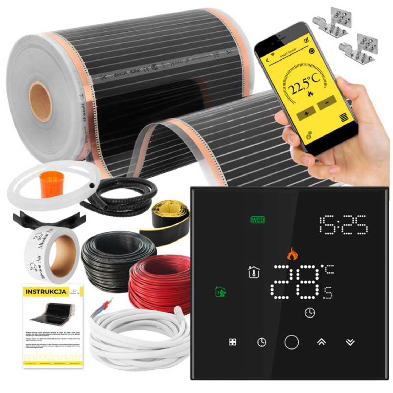 Mission Air Zestaw na podczerwień Silver 50cm +Leo Black 22m2