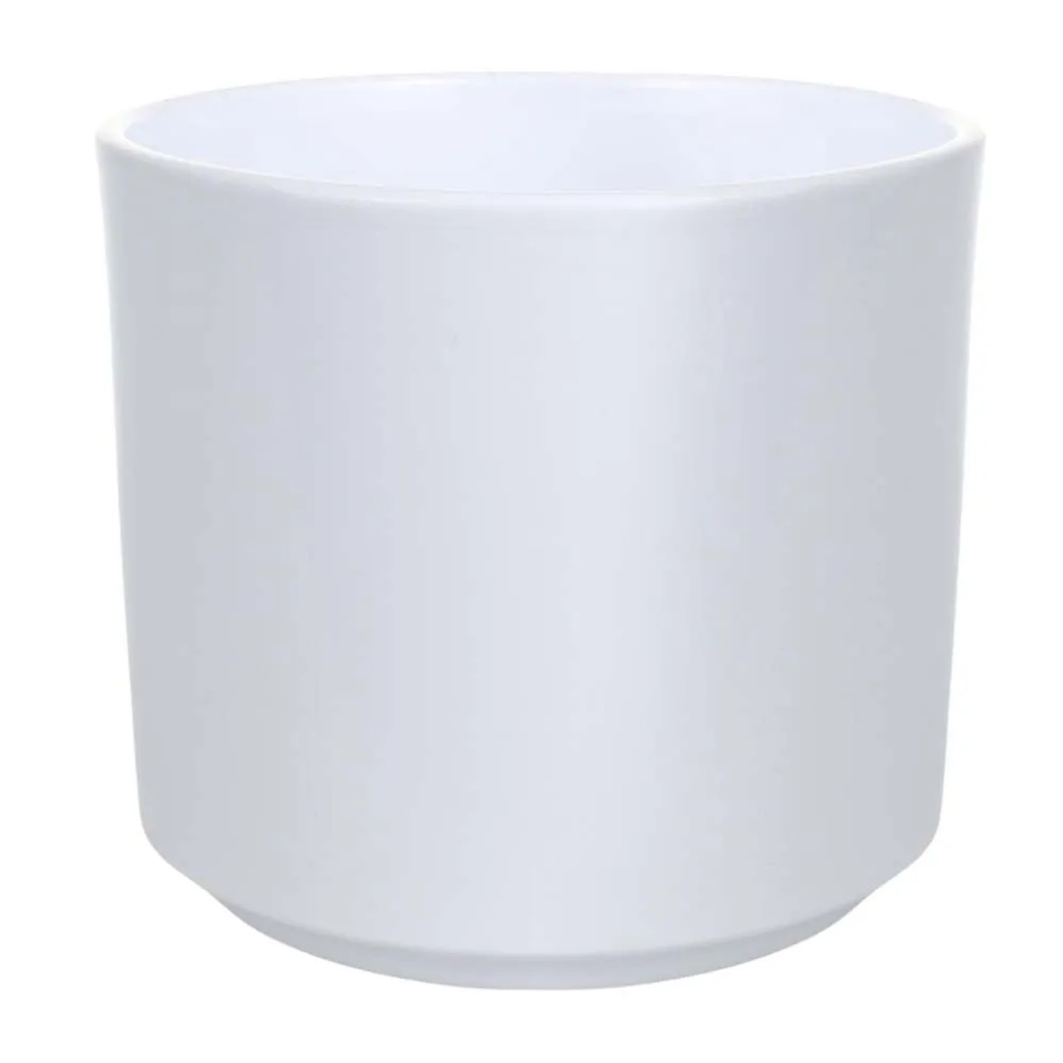 Osłonka ceramiczna Como biała matowa - śr. 16 cm