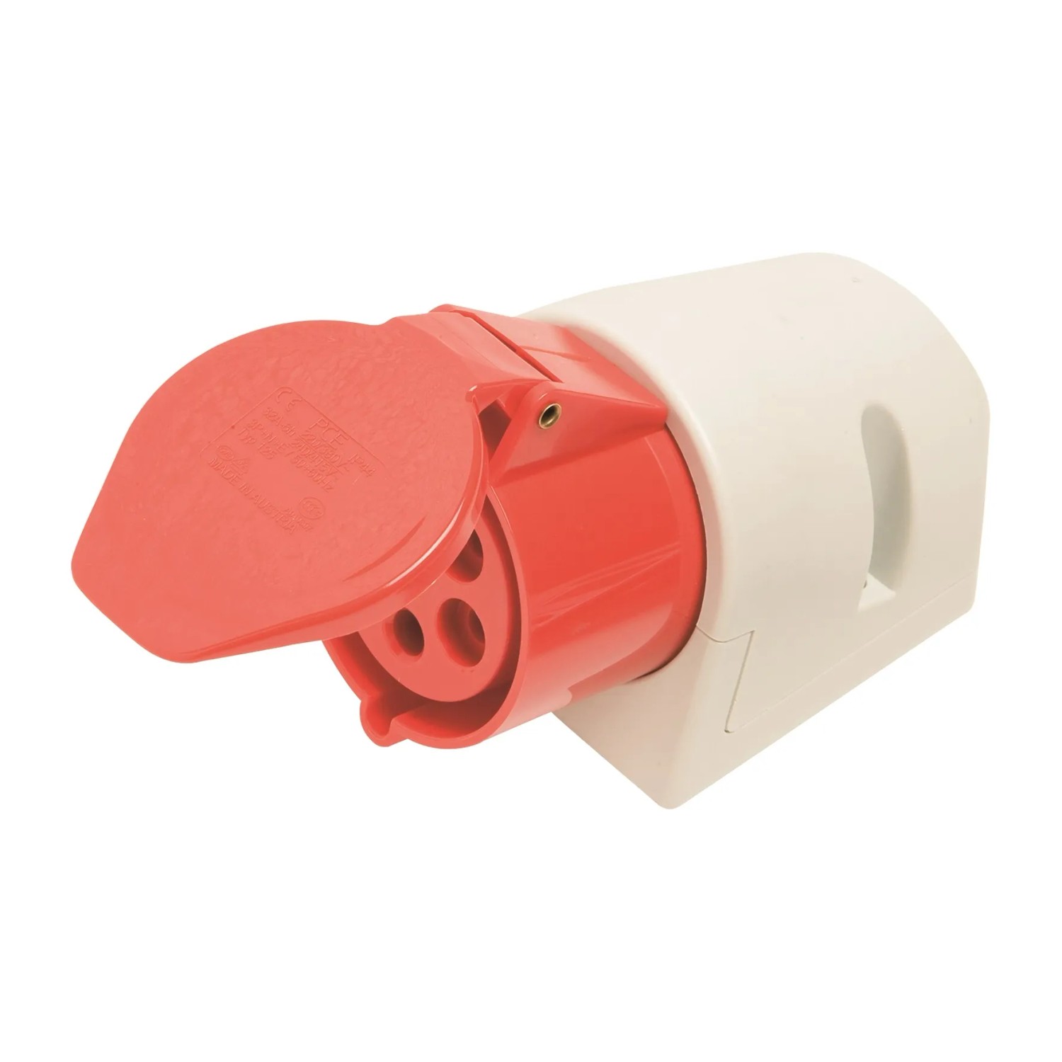 Gniazdo wtykowe ścienne CEE 5-biegunowe 32 A natynkowe