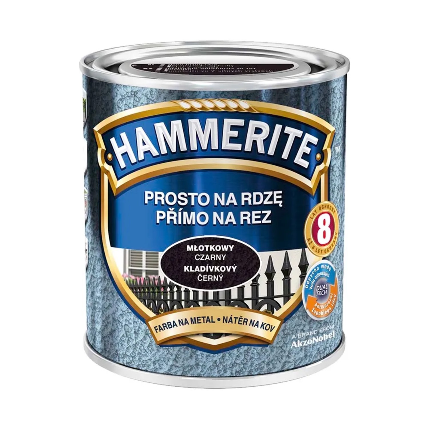Hammerite Emalia antykorozyjna czarna młotkowa 700 ml
