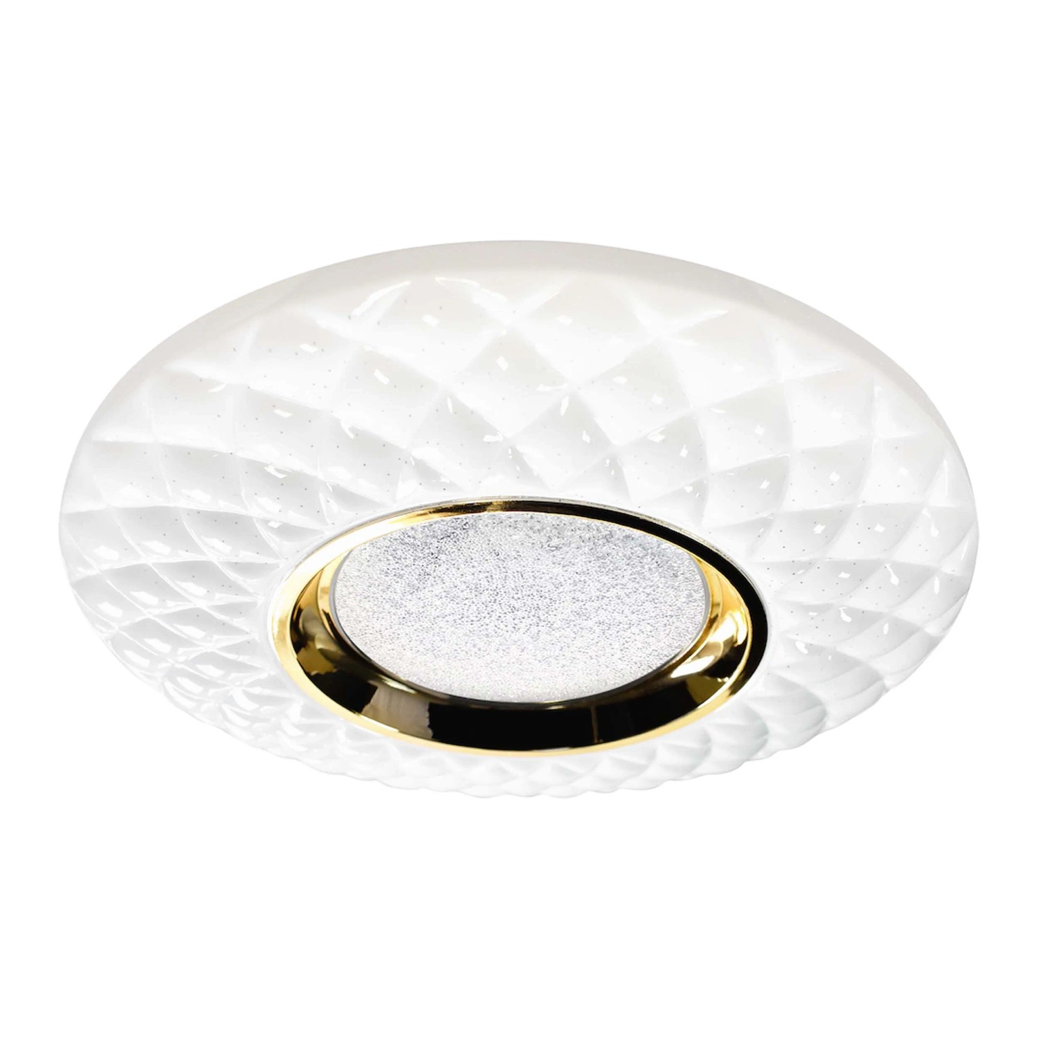 MiLAGRO Plafon LED TOKYO sky effect 48W 3000-6000K 3600lm śr.50cm biało-złoty