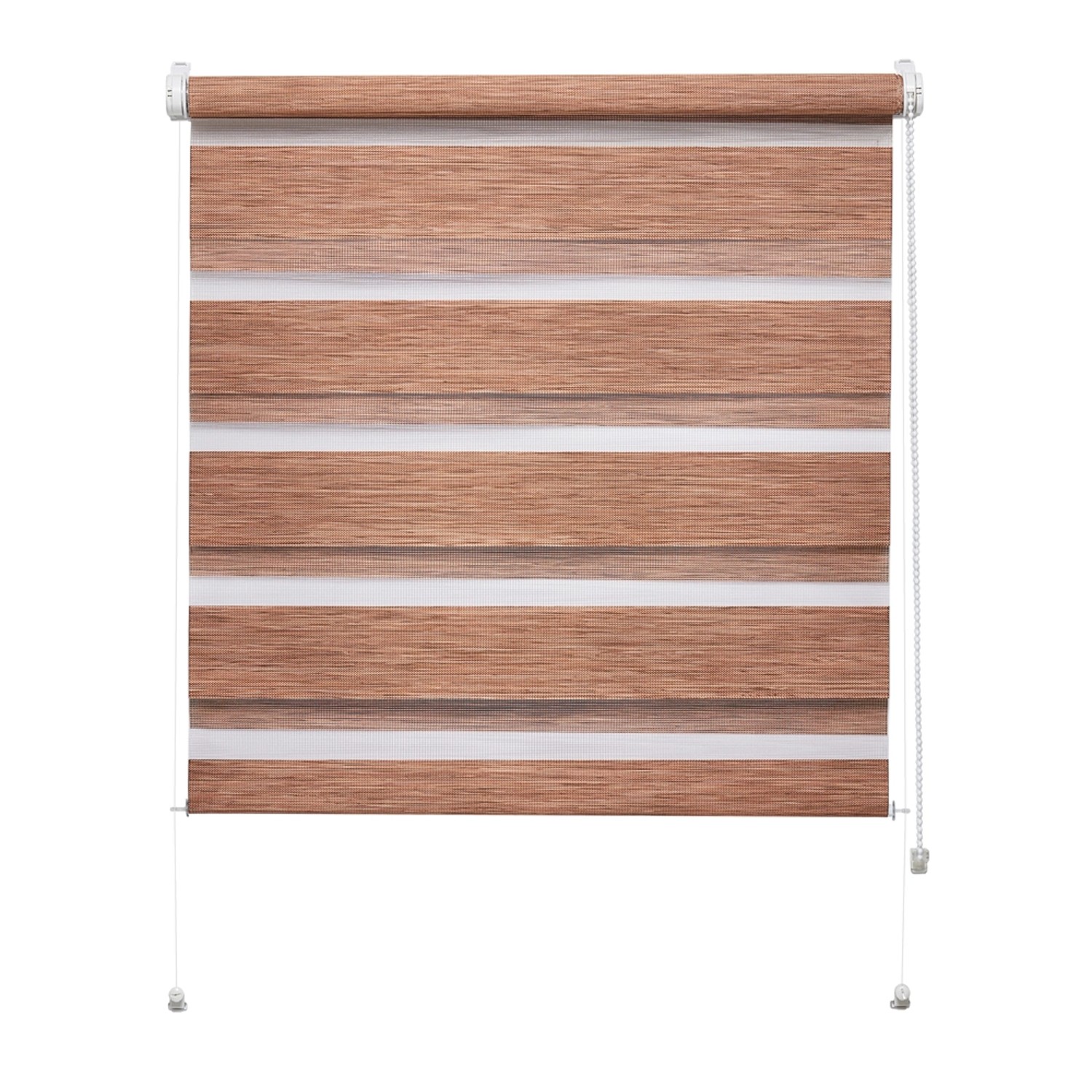 Mini roleta ZEBRA NATURE Dzień/Noc brązowa 105 cm x 150 cm