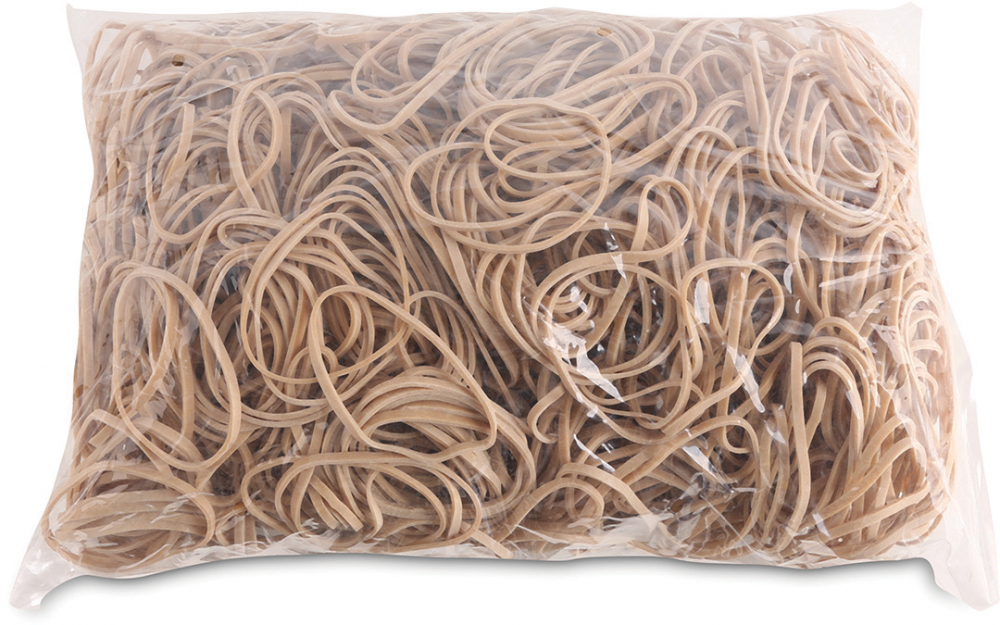 Gumki recepturki Office Products, 50mm, 1kg, naturalny