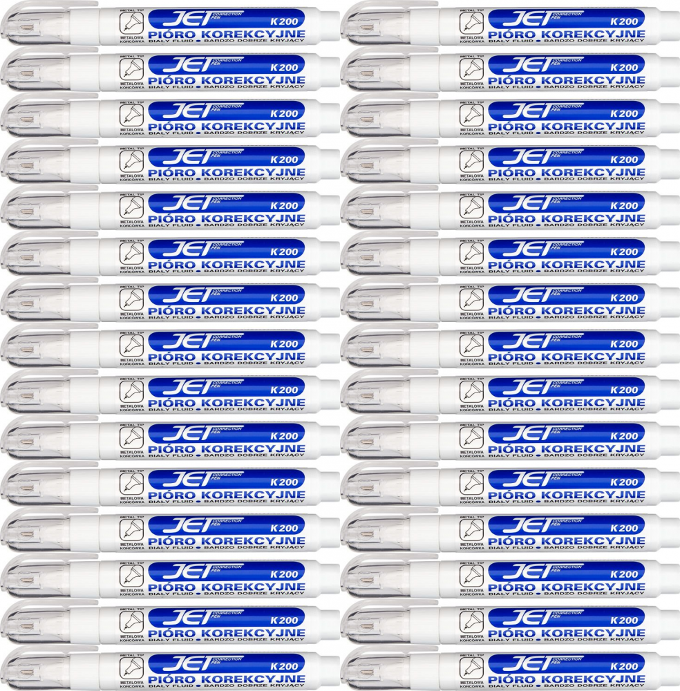 30x Korektor w piórze Kamet, 8ml