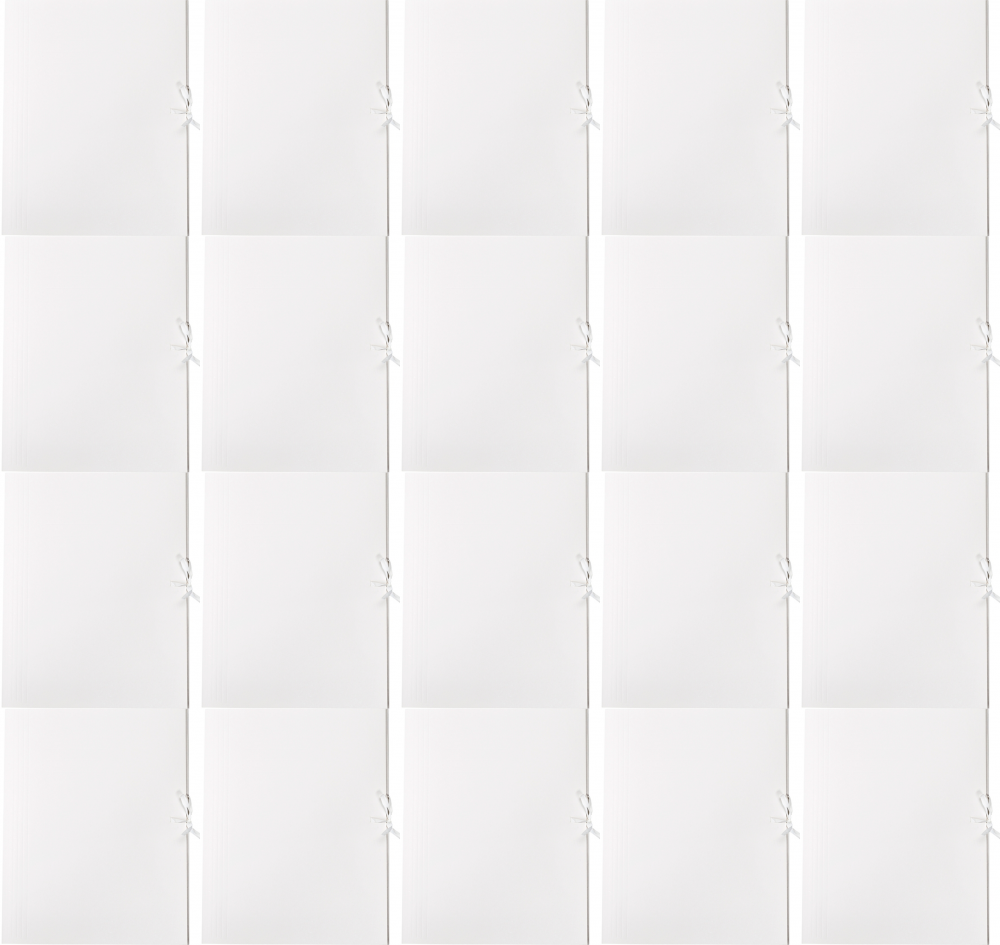20x Teczka wiązana Lux Barbara, A4, kartonowa, 250g/m2, 20mm, biały