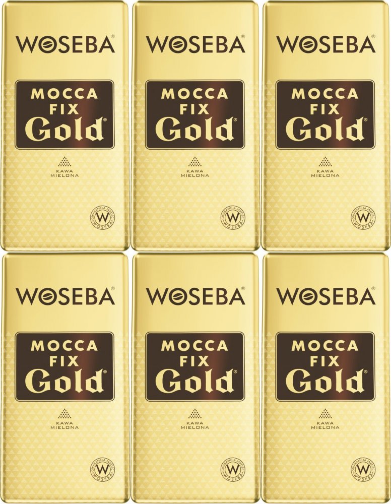 6x Kawa mielona Woseba mocca fix gold, vacuum, 500g