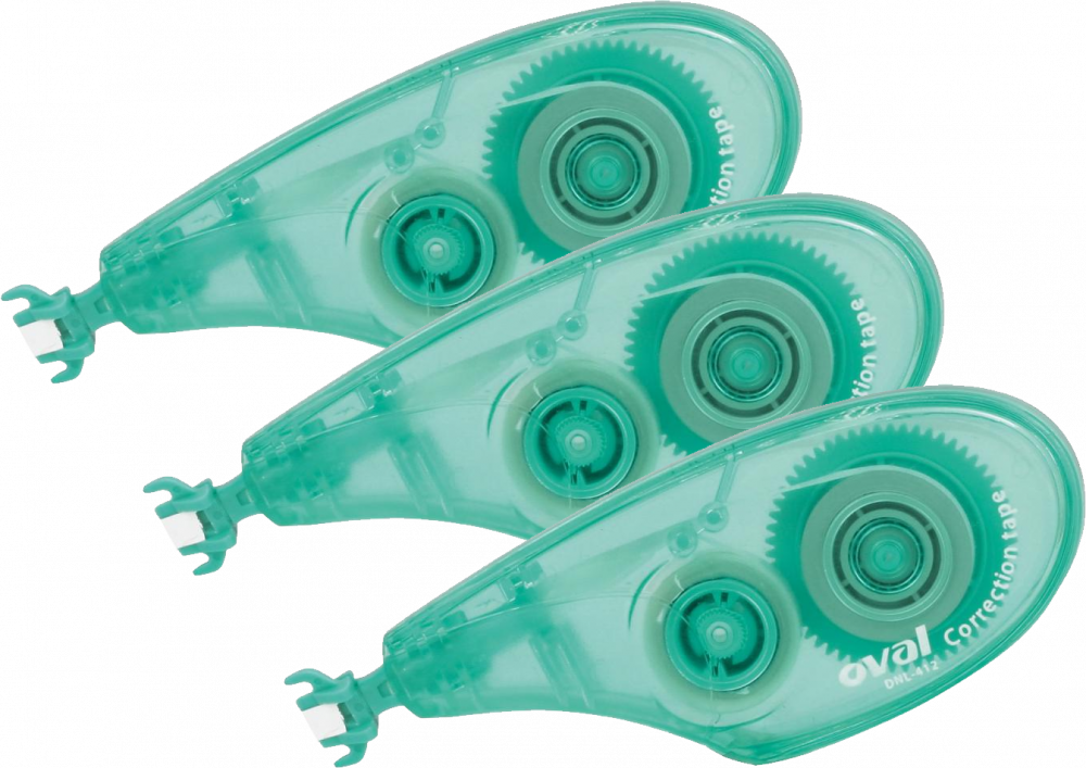 3x Korektor w taśmie Oval DNL-412, 4.2mmx12m