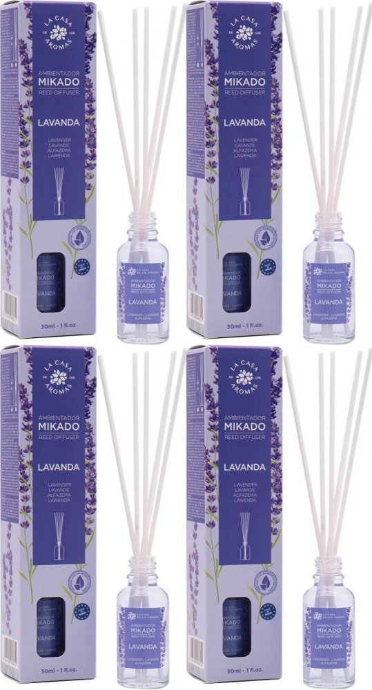4x Patyczki zapachowe La Casa De Los Aromas Mikado, lawenda, 30ml