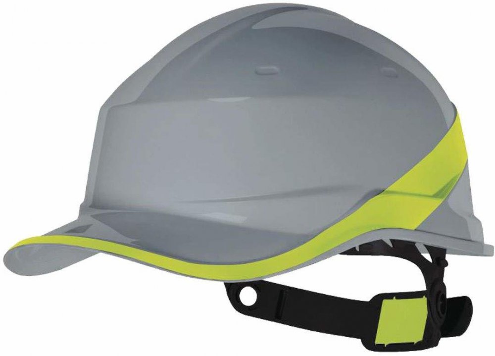 Hełm ochronny Delta Plus Diamond V, szaro-żółty