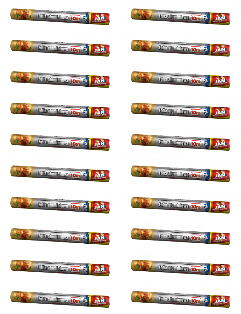 20x Folia aluminiowa Jan Niezbędny, rolka, 10m