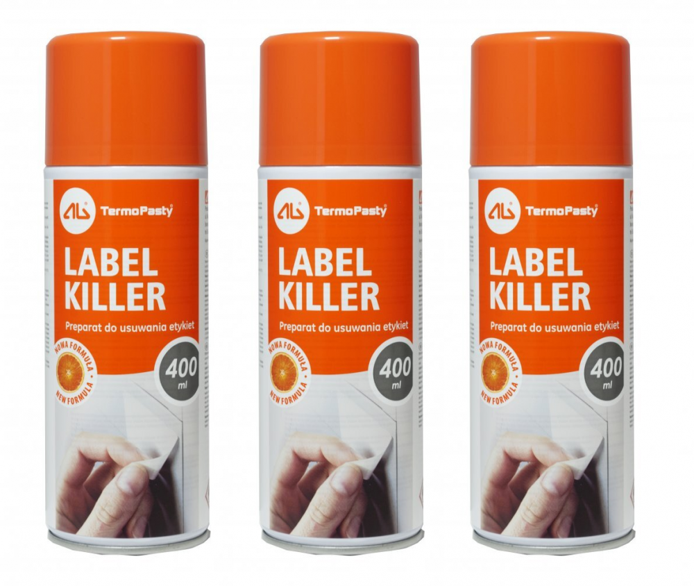 3x Spray do usuwania etykiet Label Killer, 400ml