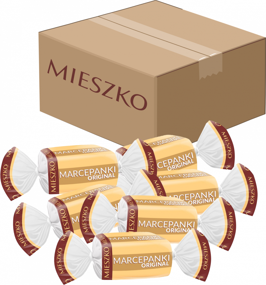 Outlet: WAŻNY DO 2026-04-30 Cukierki Mieszko Marcepanki Original, migdałowy, 2.5kg