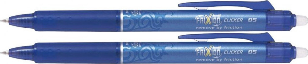 2x Pióro kulkowe wymazywalne Pilot Frixion Clicker, 0.5mm, niebieski