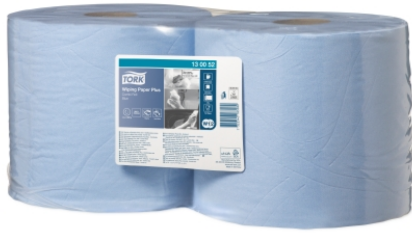 Czyściwo papierowe Tork 130052 Advanced Wiper, 2-warstwowe, 340mmx235m, 2 rolki, niebieski