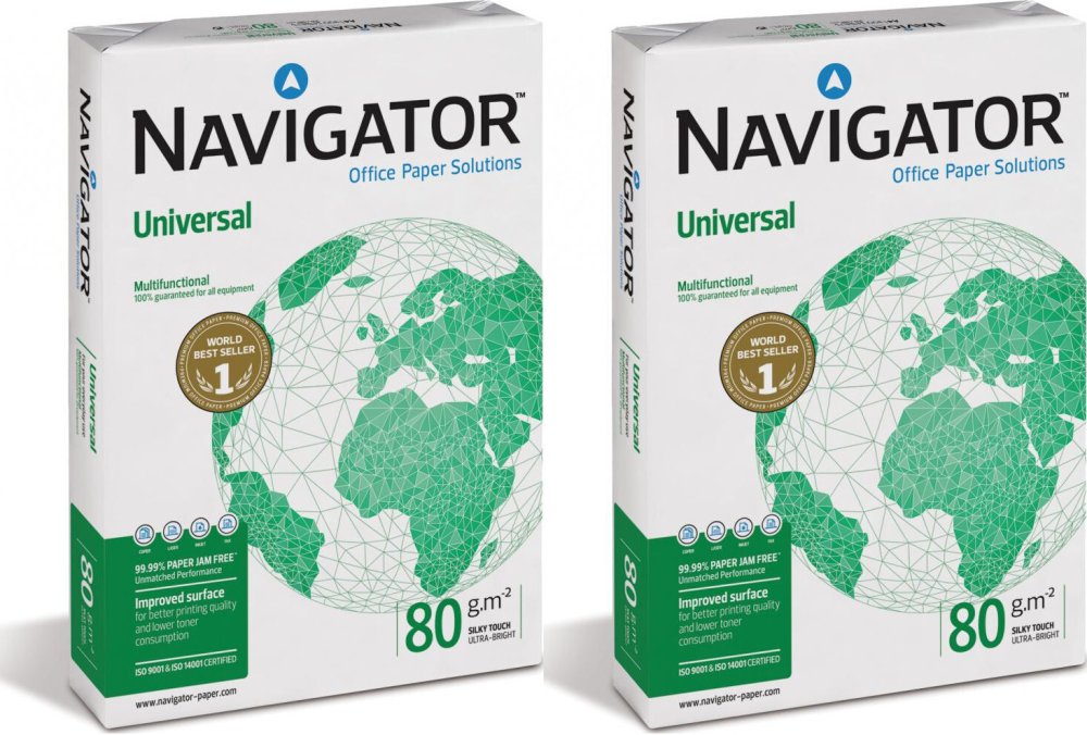 2x Papier Navigator Universal, A3, 80g/m2, 500 arkuszy, biały