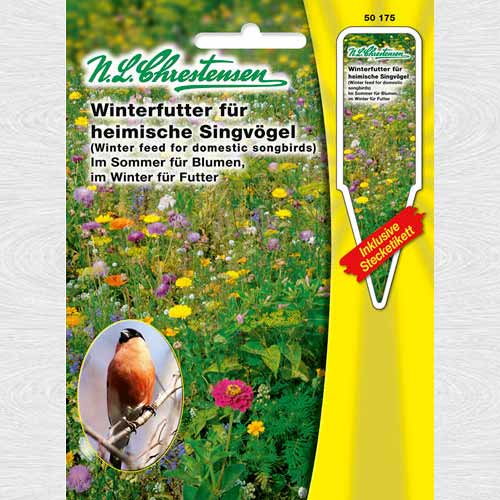 1 pac, Flori de câmp, hrană de iarnă pentru păsări - Semințe: Mod de ambalare: 1 pac