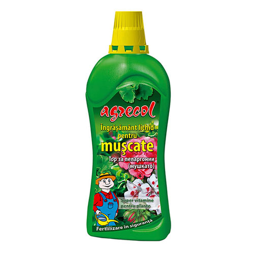 1 pac, Îngrăşământ lichid pentru muşcate - : Mod de ambalare: 750 ml