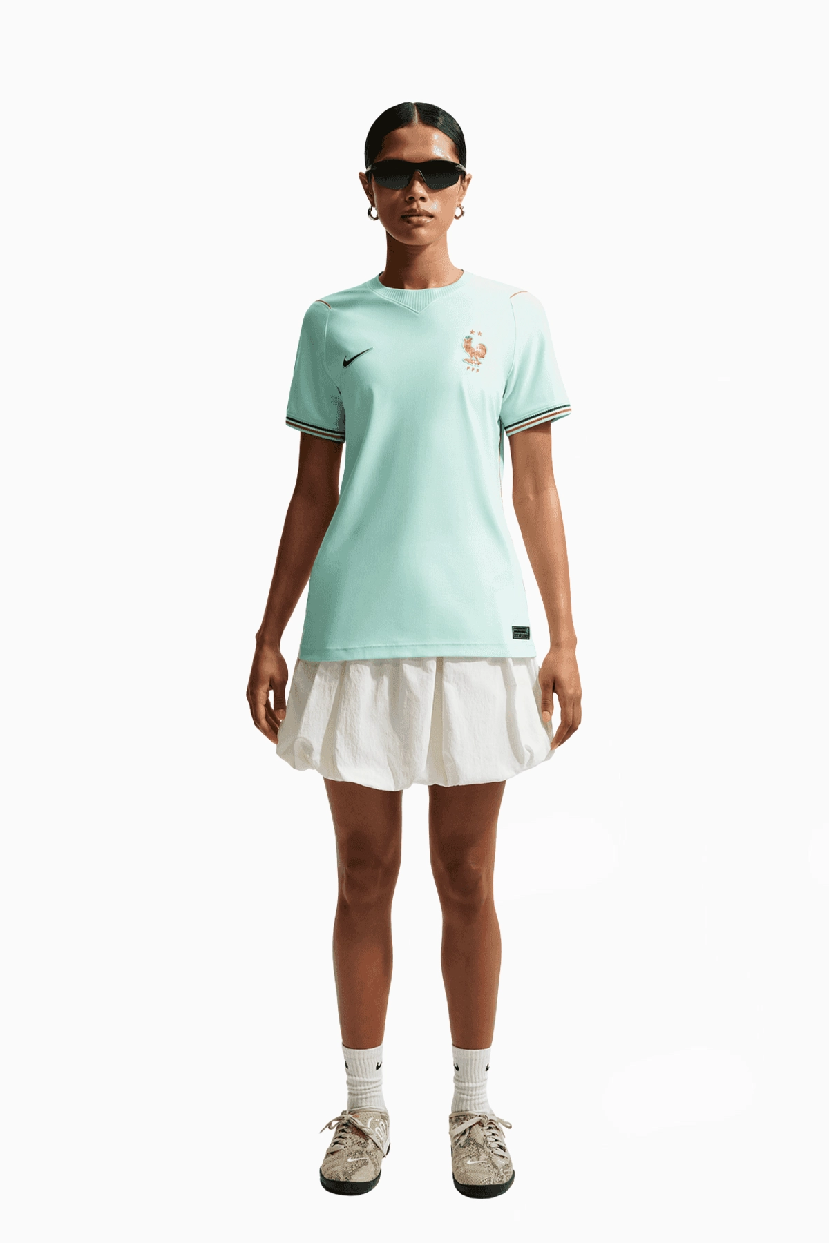Koszulka Reprezentacji Francji Nike 2026 Wyjazdowa Stadium Damska - Miętowy
