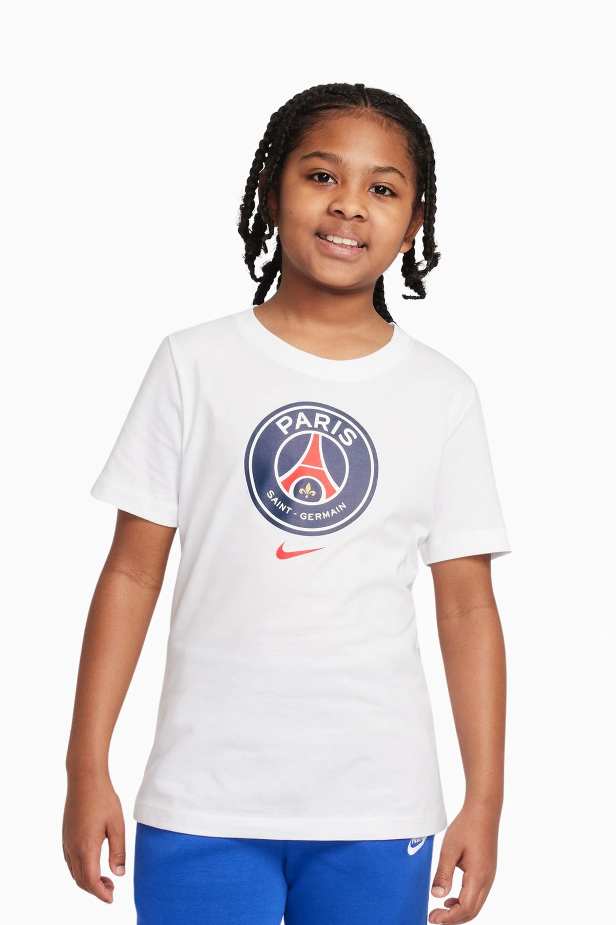 Koszulka Nike PSG 25/26 Crest Tee Junior - Biały