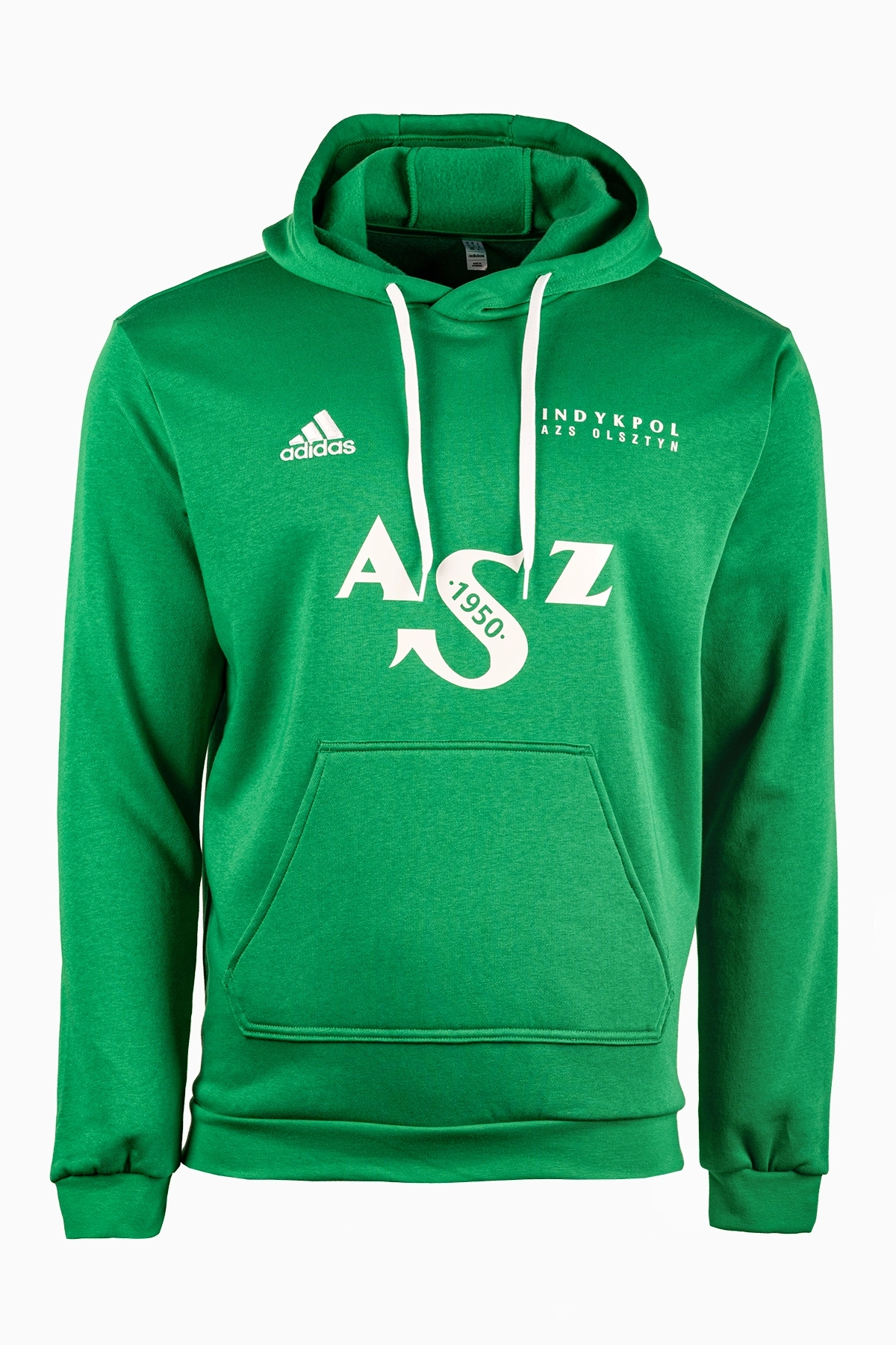 Bluza z kapturem adidas AZS Olsztyn 25/26 Junior - Zielony