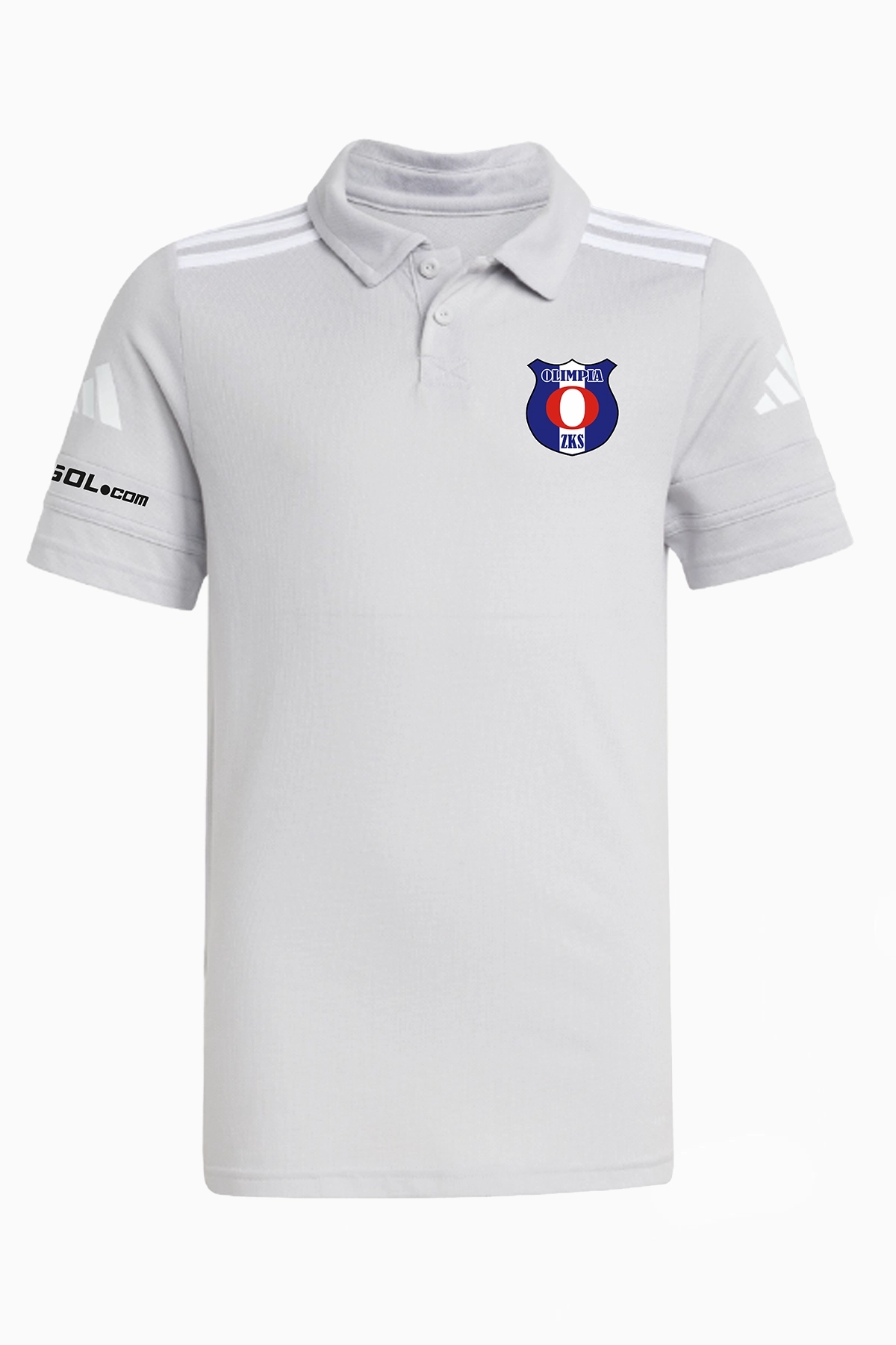 Koszulka adidas Olimpia Zambrów 25/26 Polo Junior - Biały
