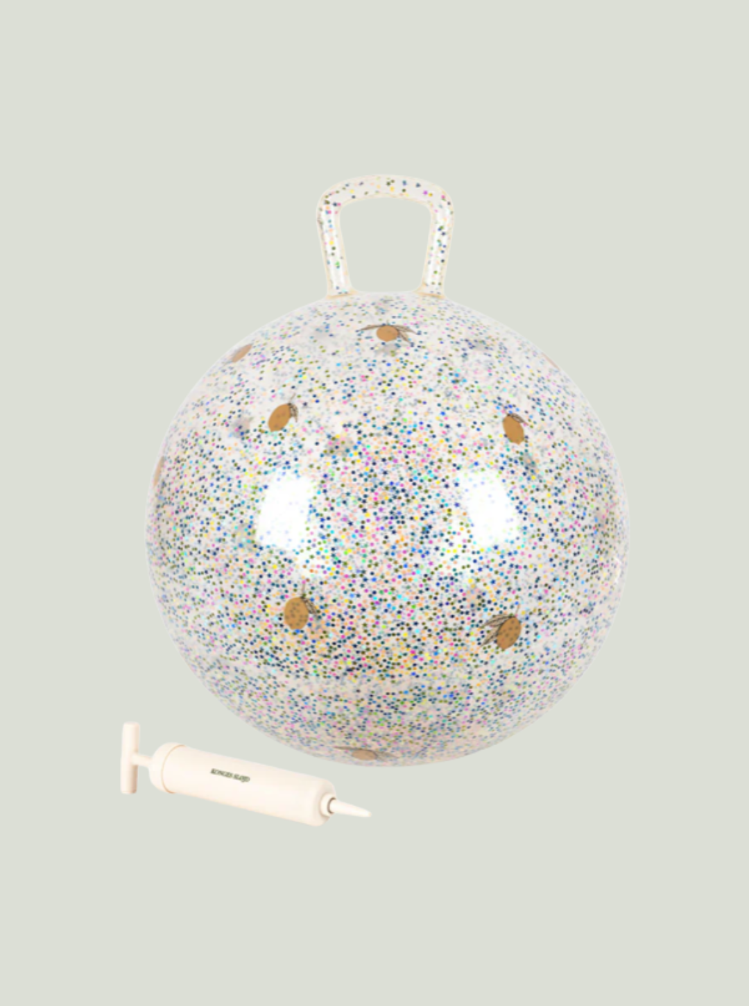 Piłka do skakania glitter jump ball lemon Konges Sløjd