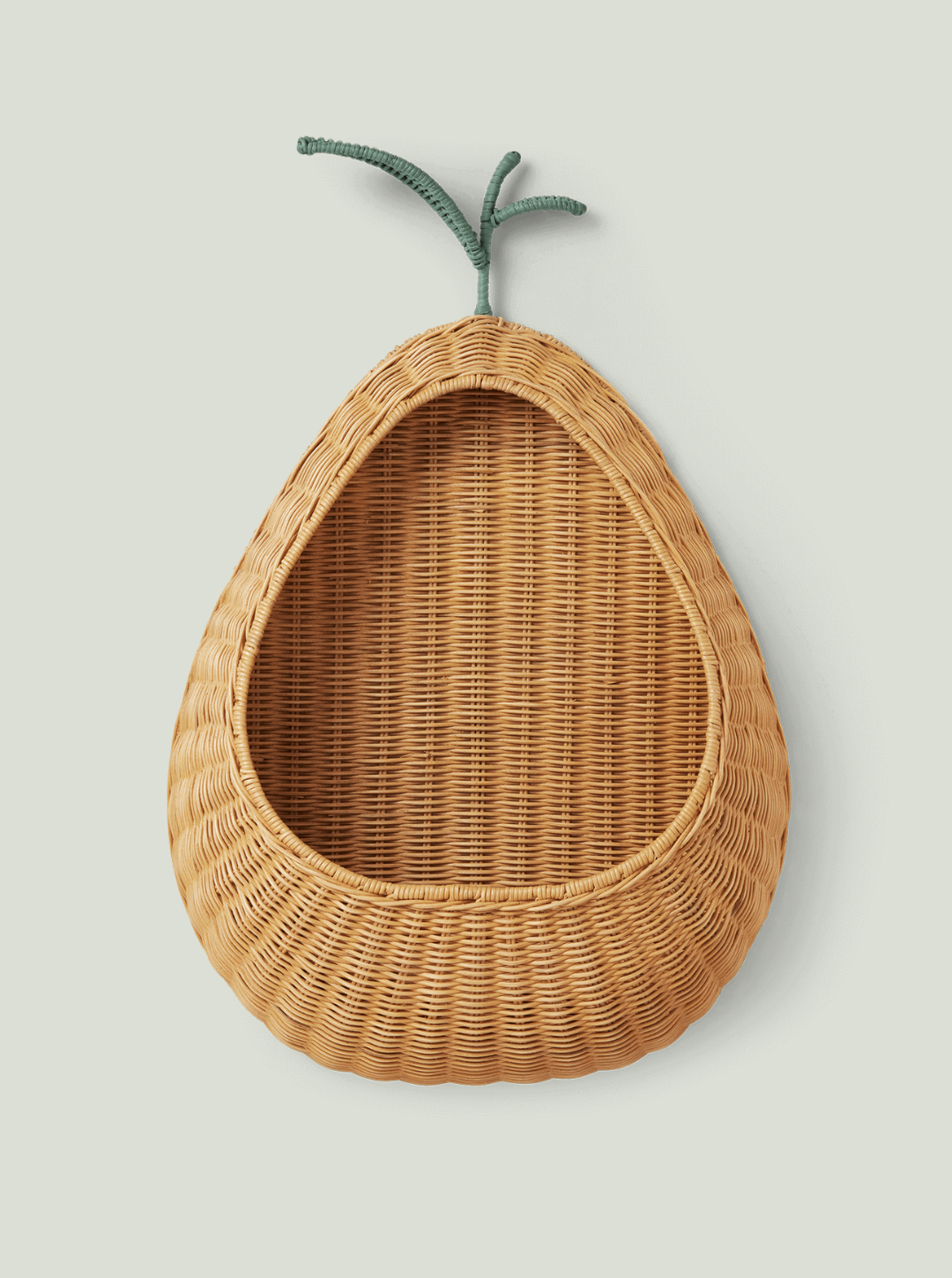 Kosz ścienny Pear Braided Wall Pocket - Natural Ferm Living Kids