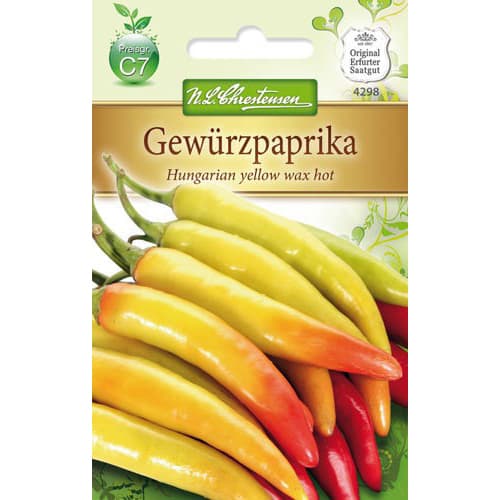 1 szt, Csípős paprika Magyar Yellow Wax Hot - Magok: Mod de ambalare: 1 db