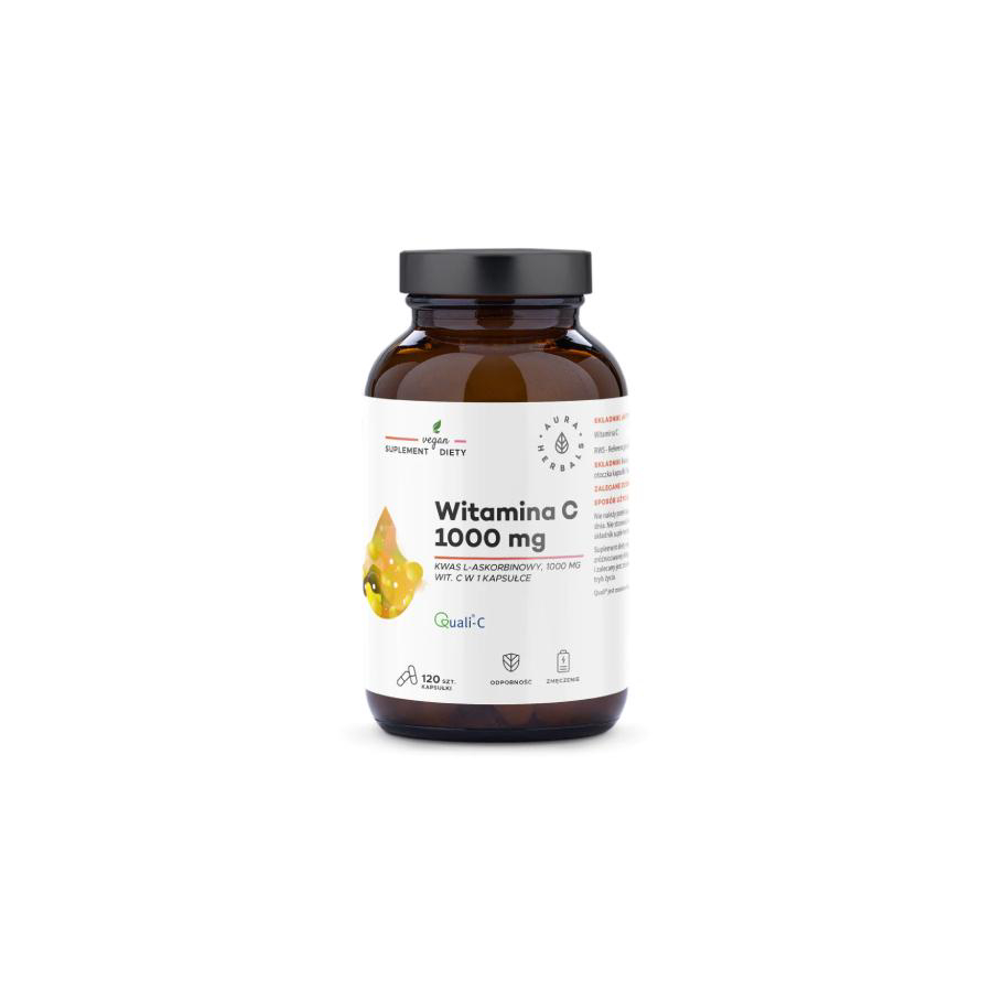 Aura herbals - witamina c 1000 mg, 120 kapsułek