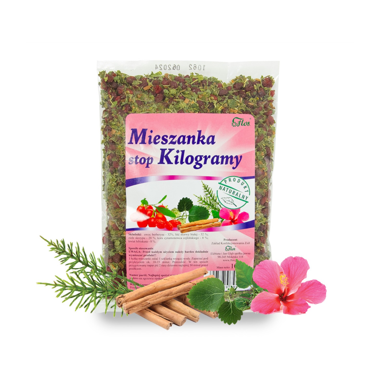 Flos - mieszanka stop kilogramy, wspomaga proces odchudzania, 100 g